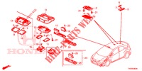 INNENLEUCHTE  für Honda CIVIC 1.8 EXECUTIVE 5 Türen 5 gang automatikgetriebe 2012