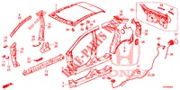 AUSSENBLECHE/TAFEL, HINTEN  für Honda CIVIC DIESEL 2.2 ELEGANCE 5 Türen 6 gang-Schaltgetriebe 2012