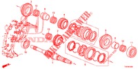 HAUPTWELLE (DIESEL) (2.2L) für Honda CIVIC DIESEL 2.2 ELEGANCE 5 Türen 6 gang-Schaltgetriebe 2012