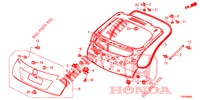 HECKKLAPPENPLATTE(2D)  für Honda CIVIC DIESEL 2.2 ELEGANCE 5 Türen 6 gang-Schaltgetriebe 2012