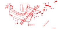 HINTERER STOSSFAENGER  für Honda CIVIC DIESEL 2.2 ELEGANCE 5 Türen 6 gang-Schaltgetriebe 2012