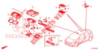 INNENLEUCHTE  für Honda CIVIC DIESEL 2.2 ELEGANCE 5 Türen 6 gang-Schaltgetriebe 2012