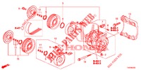 KLIMAANLAGE (COMPRESSEUR) (DIESEL) (2.2L) für Honda CIVIC DIESEL 2.2 ELEGANCE 5 Türen 6 gang-Schaltgetriebe 2012