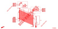 KLIMAANLAGE (CONDENSATEUR) für Honda CIVIC DIESEL 2.2 ELEGANCE 5 Türen 6 gang-Schaltgetriebe 2012