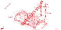 KRAFTSTOFFEINSPRITZUNG (DIESEL) (2.2L) für Honda CIVIC DIESEL 2.2 ELEGANCE 5 Türen 6 gang-Schaltgetriebe 2012