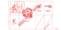 SCHLOSSZYLINDER (SATZ)(LH)  für Honda CIVIC DIESEL 2.2 ELEGANCE 5 Türen 6 gang-Schaltgetriebe 2012