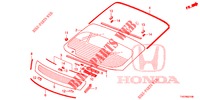 WINDSCHUTZSCHEIBE, VORNE/ HECKFENSTER  für Honda CIVIC DIESEL 2.2 ELEGANCE 5 Türen 6 gang-Schaltgetriebe 2012