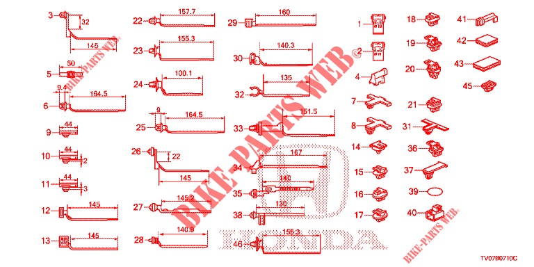 KABELBAUMBAND/BUEGEL(RH)  für Honda CIVIC DIESEL 2.2 ELEGANCE 5 Türen 6 gang-Schaltgetriebe 2012