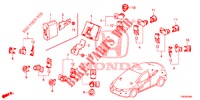 EINPARKSENSOR  für Honda CIVIC DIESEL 2.2 EXCLUSIVE 5 Türen 6 gang-Schaltgetriebe 2012