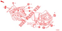 GUMMITUELLE (ARRIERE) für Honda CIVIC DIESEL 2.2 EXCLUSIVE 5 Türen 6 gang-Schaltgetriebe 2012