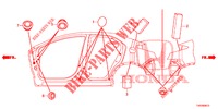GUMMITUELLE (LATERAL) für Honda CIVIC DIESEL 2.2 EXCLUSIVE 5 Türen 6 gang-Schaltgetriebe 2012