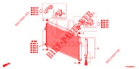 KLIMAANLAGE (CONDENSATEUR) für Honda CIVIC DIESEL 2.2 EXCLUSIVE 5 Türen 6 gang-Schaltgetriebe 2012