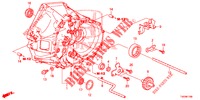 KUPPLUNGSGEHAEUSE (DIESEL) (2.2L) für Honda CIVIC DIESEL 2.2 EXCLUSIVE 5 Türen 6 gang-Schaltgetriebe 2012