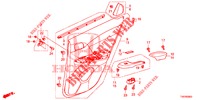 TUERVERKLEIDUNG, HINTEN(4D)  für Honda CIVIC DIESEL 2.2 EXCLUSIVE 5 Türen 6 gang-Schaltgetriebe 2012