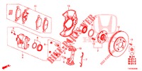 VORDERRADBREMSE  für Honda CIVIC DIESEL 2.2 EXCLUSIVE 5 Türen 6 gang-Schaltgetriebe 2012