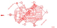 GUMMITUELLE (INFERIEUR) für Honda CIVIC DIESEL 2.2 S 5 Türen 6 gang-Schaltgetriebe 2012