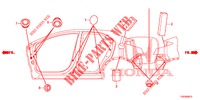 GUMMITUELLE (LATERAL) für Honda CIVIC DIESEL 2.2 S 5 Türen 6 gang-Schaltgetriebe 2012