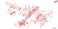 HECKLEUCHTE/KENNZEICHENBELEUCHTUNG (PGM FI)  für Honda CIVIC DIESEL 2.2 S 5 Türen 6 gang-Schaltgetriebe 2012