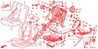 RUECKSITZ/SITZGURT, (D.) für Honda CIVIC DIESEL 2.2 S 5 Türen 6 gang-Schaltgetriebe 2012