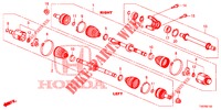 ANTRIEBSWELLE, VORNE/HALBWELLE (DIESEL) (2.2L) für Honda CIVIC DIESEL 2.2 EXECUTIVE 5 Türen 6 gang-Schaltgetriebe 2012