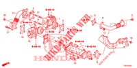 EGR STEUERVENTIL (DIESEL) (2.2L) für Honda CIVIC DIESEL 2.2 EXECUTIVE 5 Türen 6 gang-Schaltgetriebe 2012