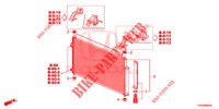 KLIMAANLAGE (CONDENSATEUR) für Honda CIVIC DIESEL 2.2 EXECUTIVE 5 Türen 6 gang-Schaltgetriebe 2012
