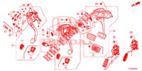 PEDAL (LH) für Honda CIVIC DIESEL 2.2 EXECUTIVE 5 Türen 6 gang-Schaltgetriebe 2012