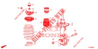 STOSSDAEMPFER, VORNE  für Honda CIVIC DIESEL 2.2 EXECUTIVE 5 Türen 6 gang-Schaltgetriebe 2012