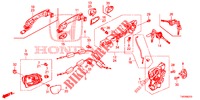 TUERSCHLOESSER, VORNE/AEUSSERER GRIFF  für Honda CIVIC DIESEL 2.2 EXECUTIVE 5 Türen 6 gang-Schaltgetriebe 2012