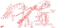 ZIERLEISTE/SCHUTZ  für Honda CIVIC DIESEL 2.2 EXECUTIVE 5 Türen 6 gang-Schaltgetriebe 2012