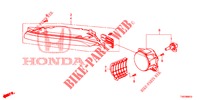 NEBELSCHEINWERFER / TAGESFAHRSCHEINWERFER für Honda CIVIC 1.4 COMFORT 5 Türen 6 gang-Schaltgetriebe 2013