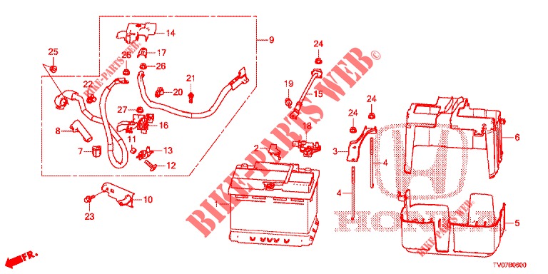 BATTERIE/ZUENDSPULE (1.4L) für Honda CIVIC 1.4 COMFORT 5 Türen 6 gang-Schaltgetriebe 2013
