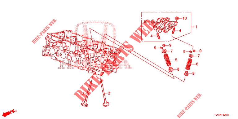VENTIL/KIPPHEBEL (1.4L) für Honda CIVIC 1.4 COMFORT 5 Türen 6 gang-Schaltgetriebe 2013