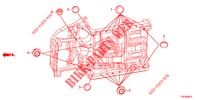 GUMMITUELLE (INFERIEUR) für Honda CIVIC 1.4 EXECUTIVE 5 Türen 6 gang-Schaltgetriebe 2013