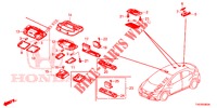 INNENLEUCHTE  für Honda CIVIC 1.4 EXECUTIVE 5 Türen 6 gang-Schaltgetriebe 2013