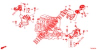 MOTORBEFESTIGUNGEN (1.4L) für Honda CIVIC 1.4 EXECUTIVE 5 Türen 6 gang-Schaltgetriebe 2013