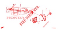NEBELSCHEINWERFER / TAGESFAHRSCHEINWERFER für Honda CIVIC 1.4 EXECUTIVE 5 Türen 6 gang-Schaltgetriebe 2013