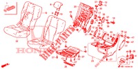 RUECKSITZ/SITZGURT, (G.) für Honda CIVIC 1.4 EXECUTIVE 5 Türen 6 gang-Schaltgetriebe 2013