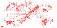 TUERSCHLOESSER, VORNE/AEUSSERER GRIFF  für Honda CIVIC 1.4 EXECUTIVE 5 Türen 6 gang-Schaltgetriebe 2013