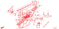 TUERVERKLEIDUNG, HINTEN(4D)  für Honda CIVIC 1.4 EXECUTIVE 5 Türen 6 gang-Schaltgetriebe 2013