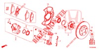 VORDERRADBREMSE  für Honda CIVIC 1.4 EXECUTIVE 5 Türen 6 gang-Schaltgetriebe 2013