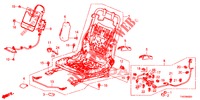 VORNE SITZKOMPONENTEN (D.) (SIEGE REGLAGE MANUEL) für Honda CIVIC 1.4 EXECUTIVE 5 Türen 6 gang-Schaltgetriebe 2013