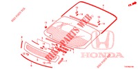 WINDSCHUTZSCHEIBE, VORNE/ HECKFENSTER  für Honda CIVIC 1.4 EXECUTIVE 5 Türen 6 gang-Schaltgetriebe 2013