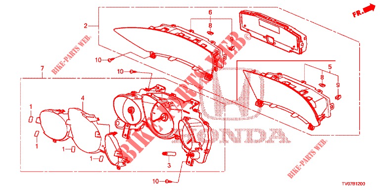 DREHZAHLMESSER  für Honda CIVIC 1.4 EXECUTIVE 5 Türen 6 gang-Schaltgetriebe 2013