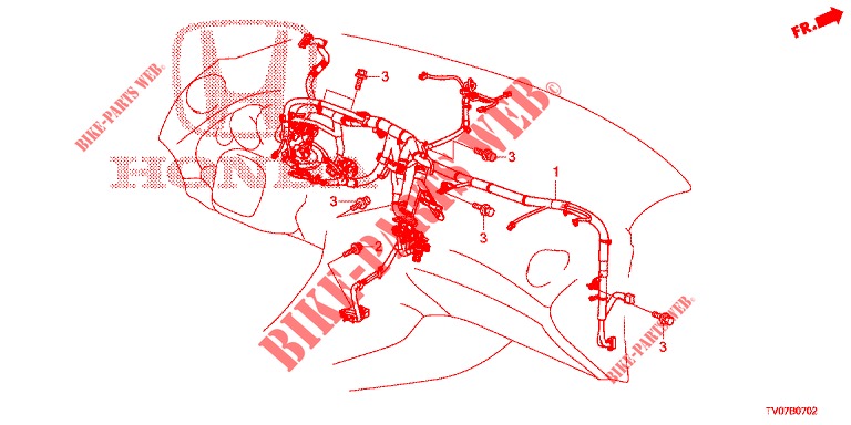 KABELBAUM (2) (LH) für Honda CIVIC 1.4 EXECUTIVE 5 Türen 6 gang-Schaltgetriebe 2013