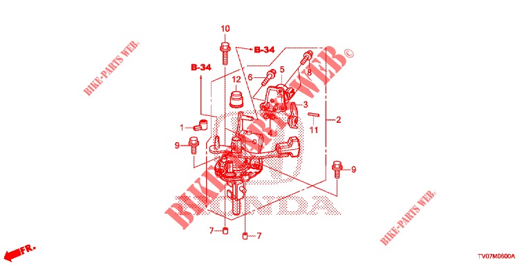 SCHALTHEBEL(MT)  für Honda CIVIC 1.4 EXECUTIVE 5 Türen 6 gang-Schaltgetriebe 2013