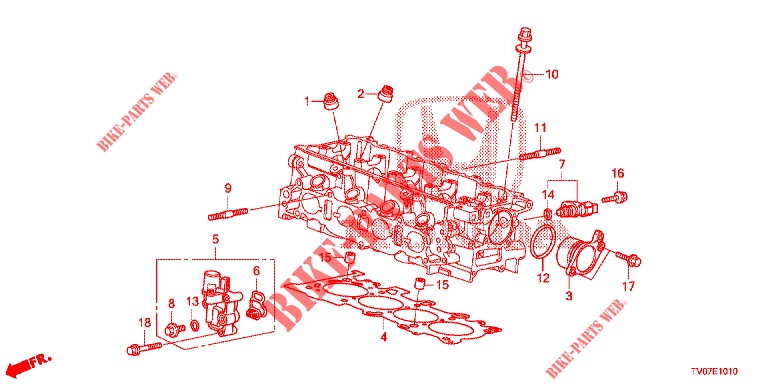 SPULENVENTIL/ OELDRUCKSENSOR (1.4L) für Honda CIVIC 1.4 EXECUTIVE 5 Türen 6 gang-Schaltgetriebe 2013