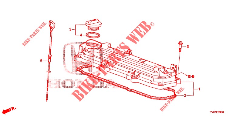ZYLINDERKOPFDECKEL (1.4L) für Honda CIVIC 1.4 EXECUTIVE 5 Türen 6 gang-Schaltgetriebe 2013