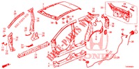 AUSSENBLECHE/TAFEL, HINTEN  für Honda CIVIC DIESEL 1.6 EXECUTIVE 5 Türen 6 gang-Schaltgetriebe 2013