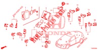 EINPARKSENSOR  für Honda CIVIC DIESEL 1.6 EXECUTIVE 5 Türen 6 gang-Schaltgetriebe 2013